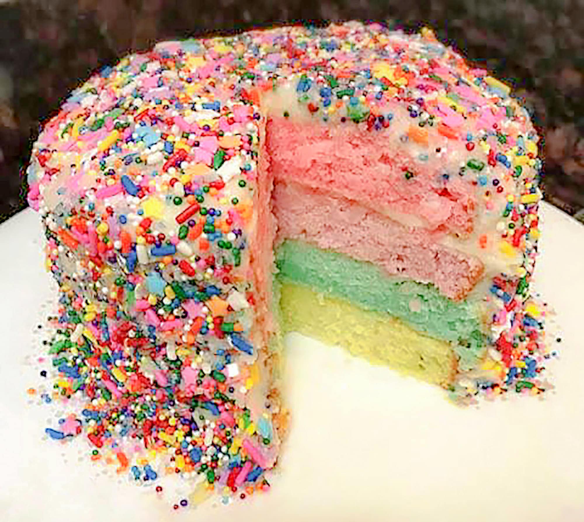Lets Celebrate! How To Bake A Rainbow Sprinkle Cake From Scratch