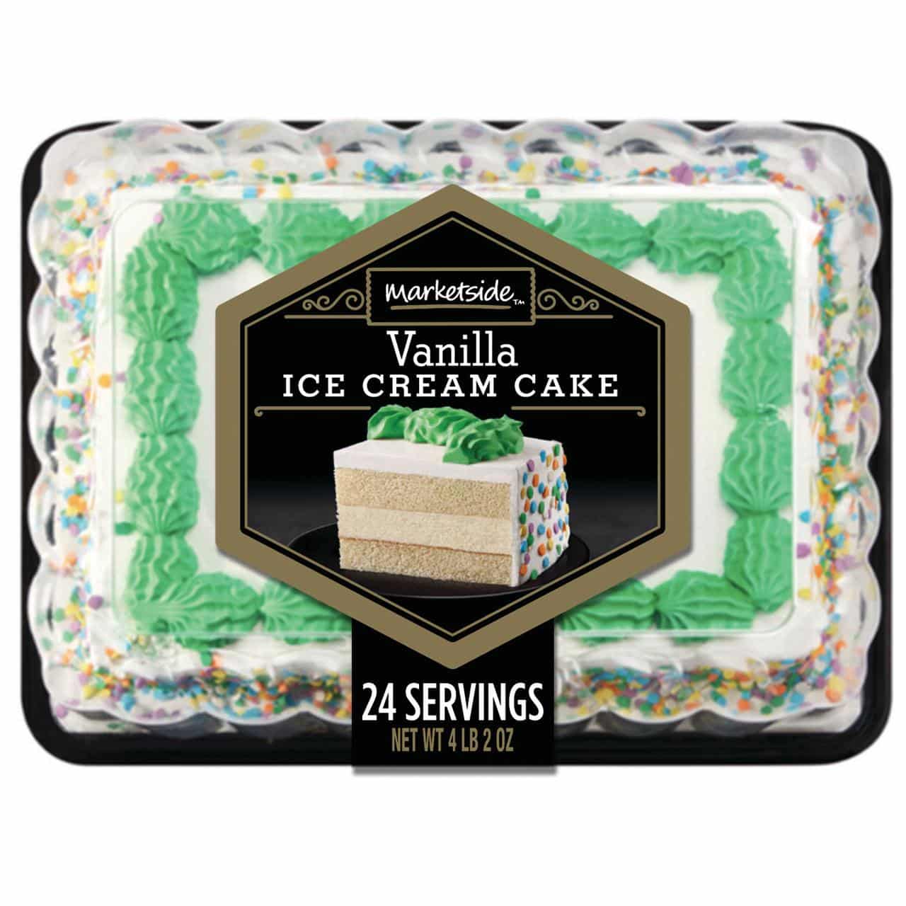 Marketside Vanilla Ice Cream Cake, 2 oz