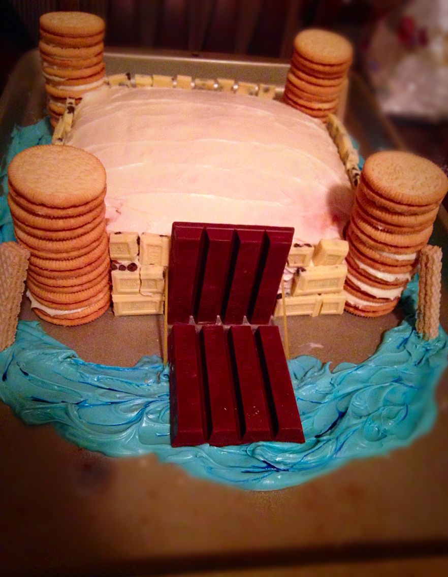 Medieval Castle cake quick and easy! Using kit Kats ...