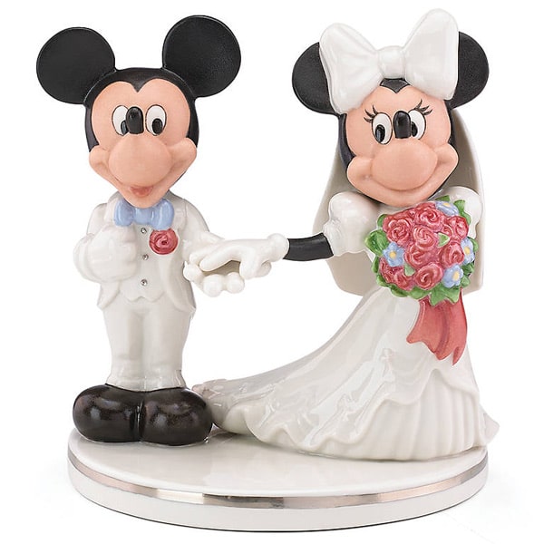 Mickey &  Minnie Wedding Cake Topper, Disney by Lenox