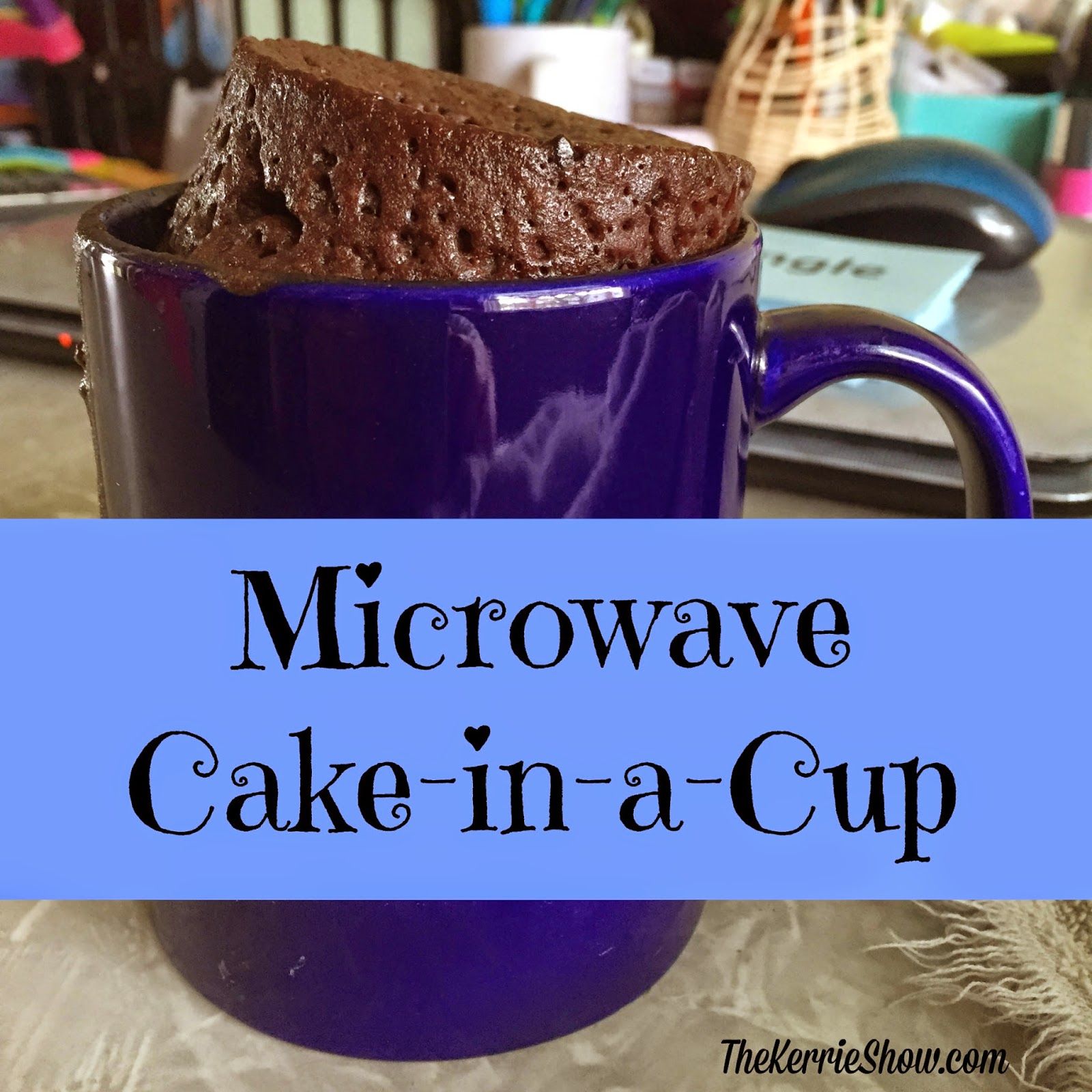 Microwave Cake in a Cup #CakeInACup