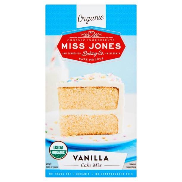 Miss Jones Baking Co Mix Cake Vanilla Org,450 Gm (Pack Of 6)