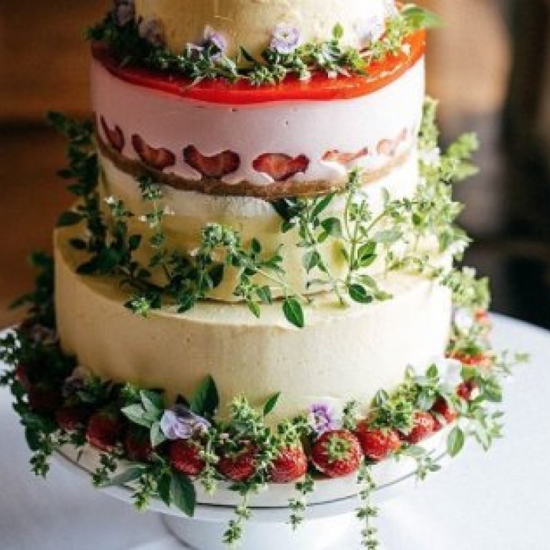 Mixed Edible Leaves for Wedding Cakes