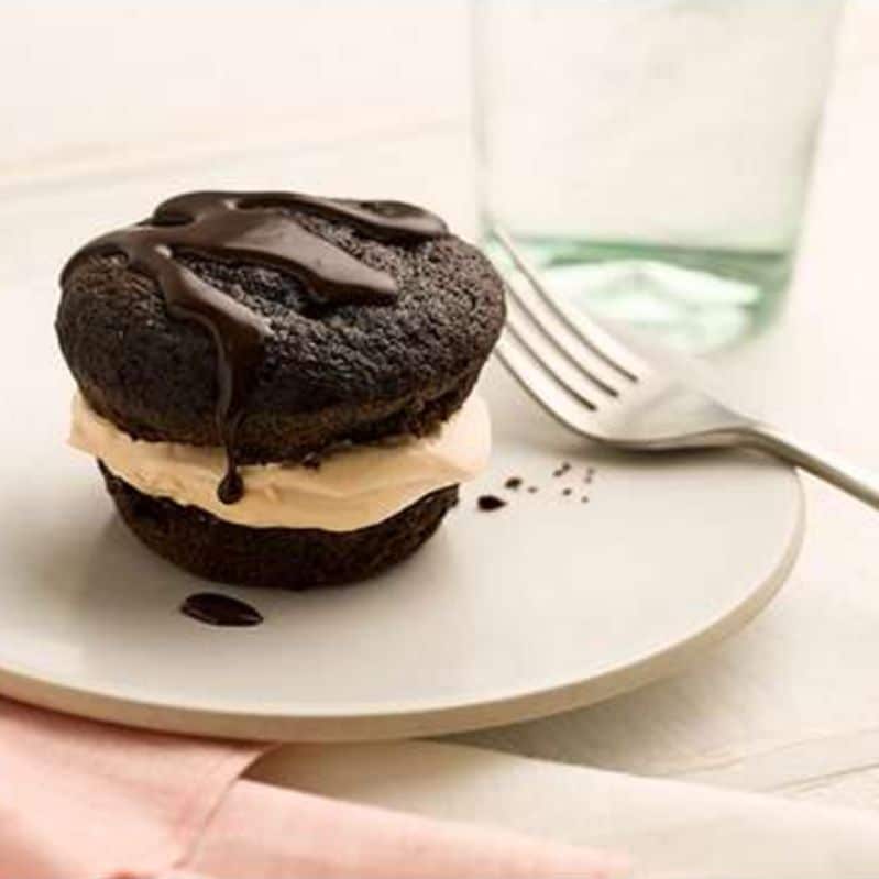 Mmmm, rich chocolate cake with espresso cream filling is a coffee lover ...