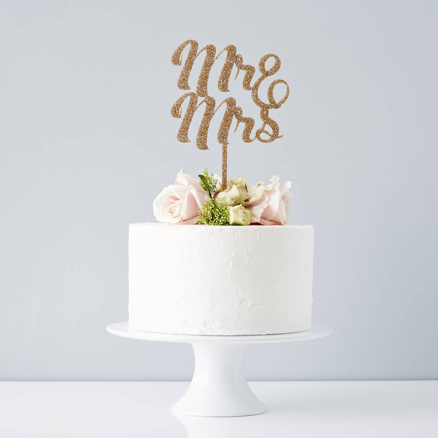 Mr And Mrs Wedding Cake Topper By Sophia Victoria Joy ...
