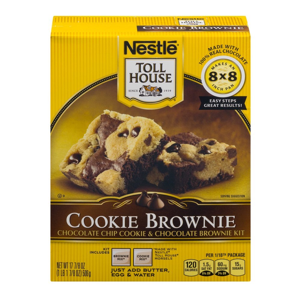 Nestle TOLL HOUSE Cookie Brownie Kit 17.875 oz. Box ...