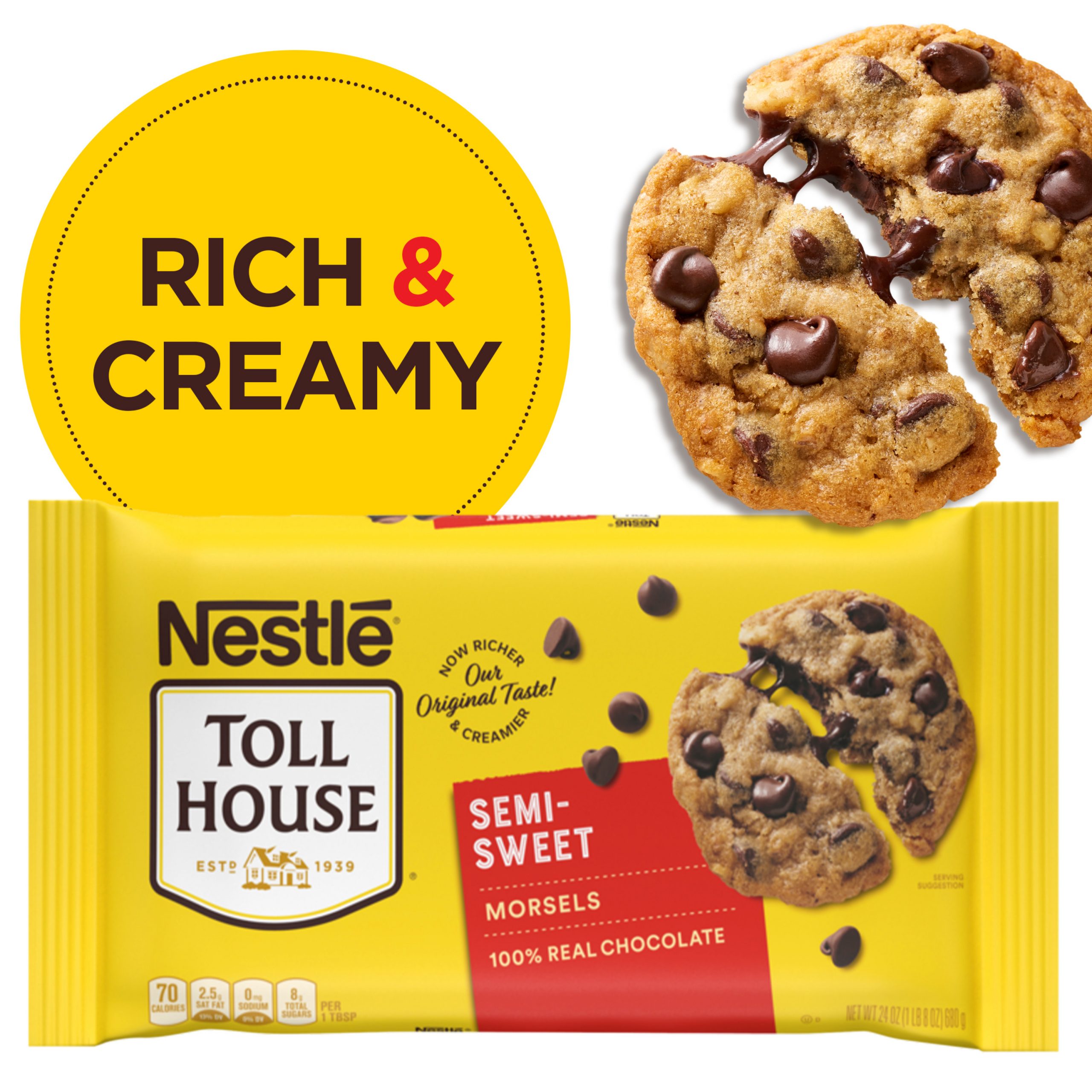 Nestle Toll House Semi Sweet Chocolate Chips 24 oz ...