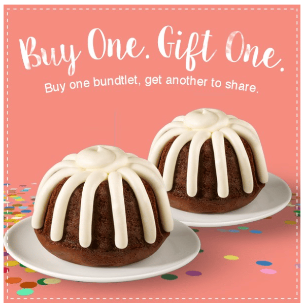 Nothing Bundt Cakes: Buy One Bundtlet, Get One FREE! ($3.99 Value ...