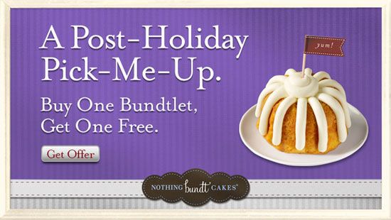 Nothing Bundt Cakes Coupon  Buy one, get one FREE ...