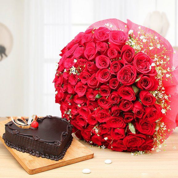 Order &  Send Flowers &  Cake For Girlfriend Online Delivery in India ...