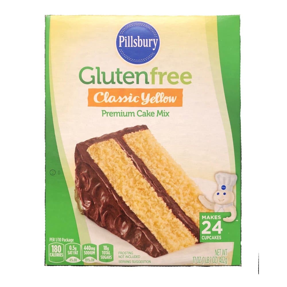 Pillsbury Gluten Free Classic Yellow Premium Cake Mix (2 Pack) (34 oz ...