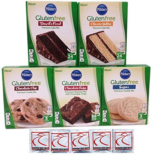 Pillsbury GlutenFree Cake Cookie Mix 5 Boxes Assorted Flavors Variety ...