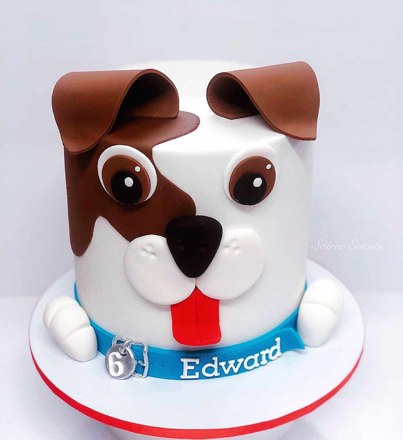Puppy Dog Face Cake