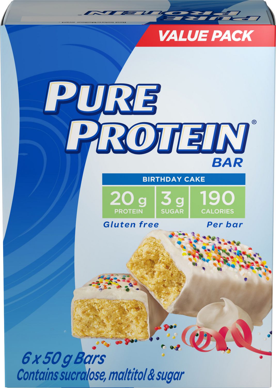 Pure Protein Birthday Cake 6x50G Value Pack