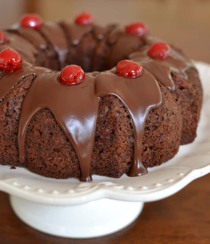Quick and Easy Chocolate Cherry Cake