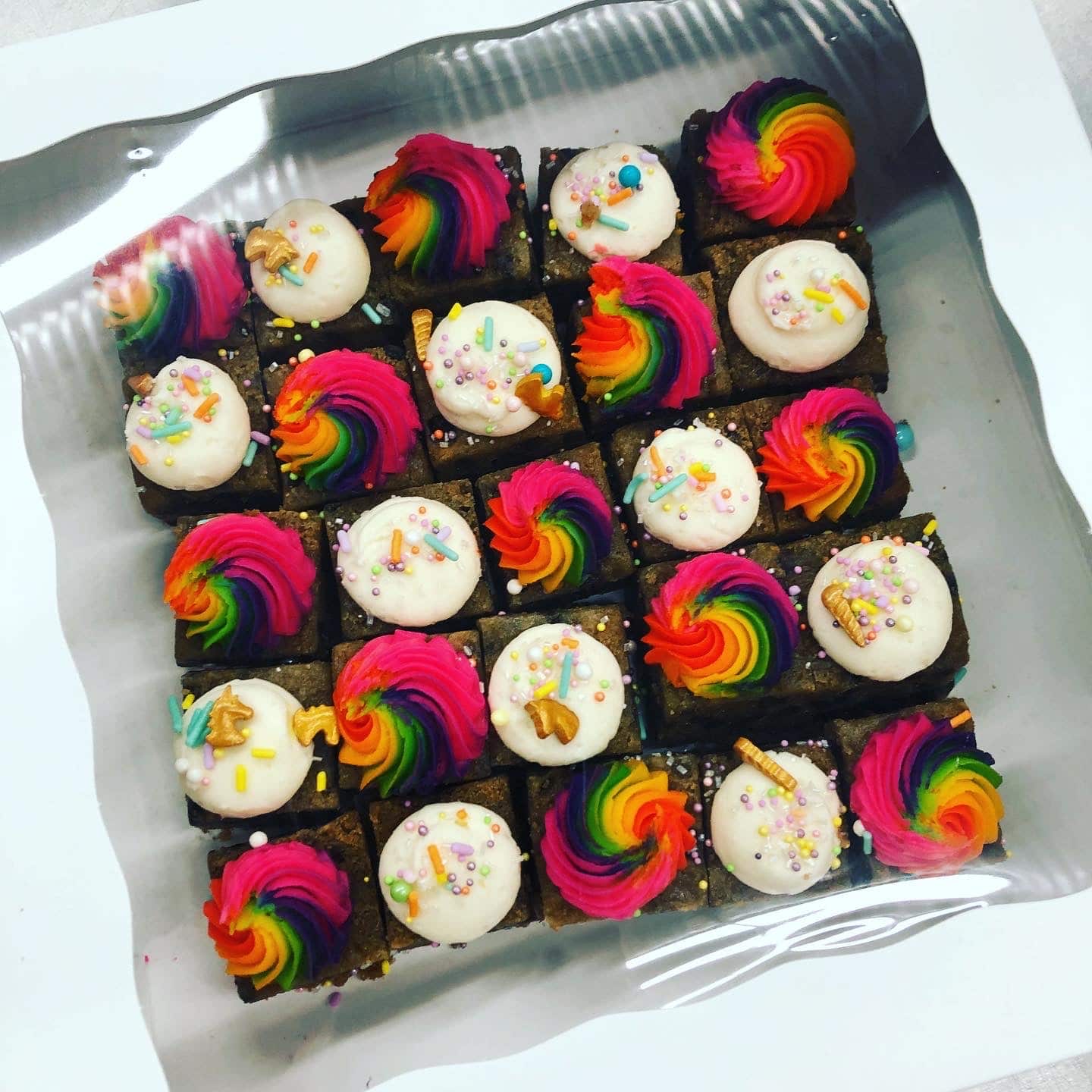 Rainbow Cookie cake Bite Box (25 bites)
