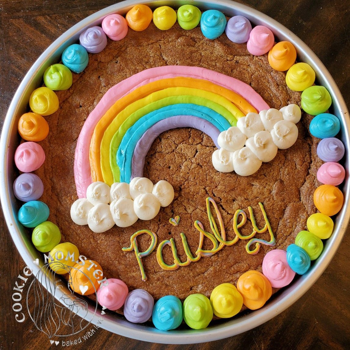 Rainbow cookie cake rainbow party