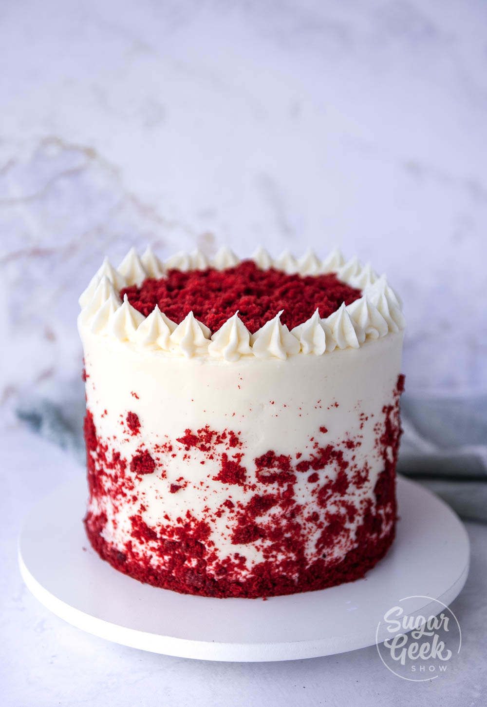Real red velvet cake is not chocolate cake with food ...
