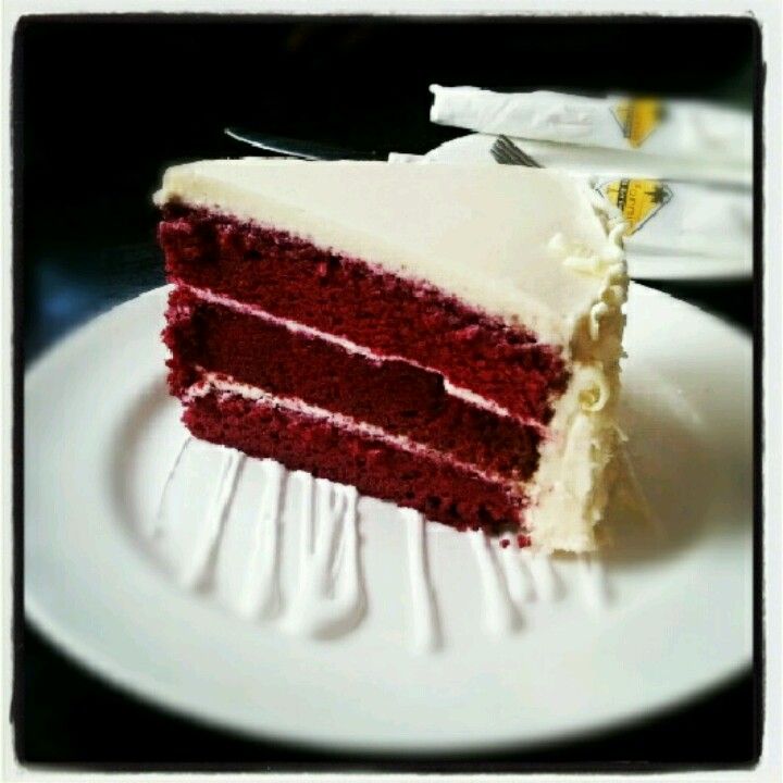 Red velvet cake at California Pizza Kitchen...i could do better