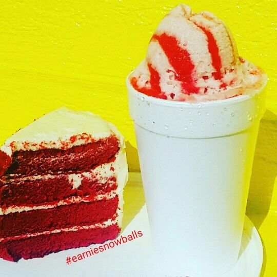 Red Velvet Cake Snowball / shaved ice