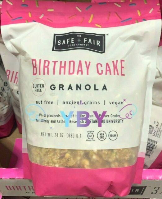 Safe + Fair Food Birthday Cake Granola 24 oz