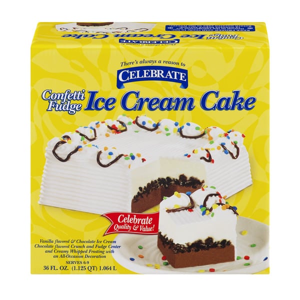 Save on Celebrate Confetti Fudge Ice Cream Cake Order Online Delivery ...