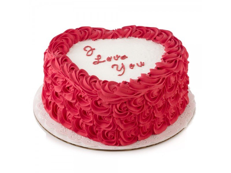 Send Rose Heart Shape Cake To Dubai From Pakistan