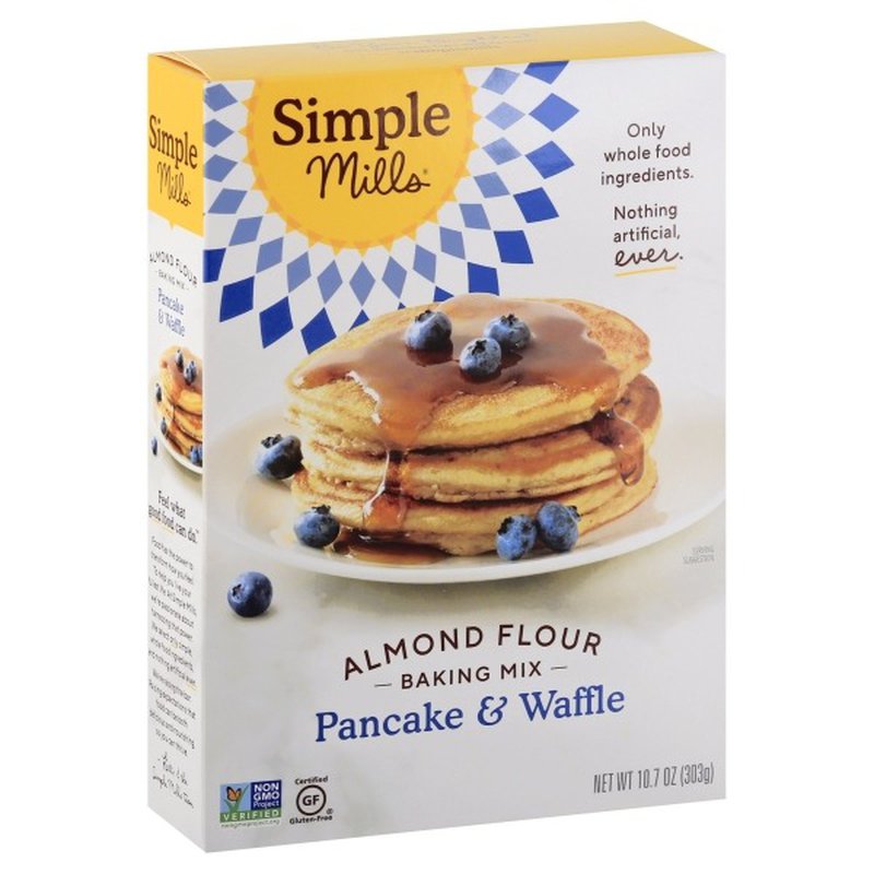 Simple Mills Pancake &  Waffle Almond Flour Baking Mix (10 ...
