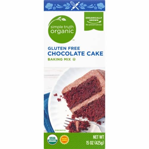 Simple Truth Organic Gluten Free Chocolate Cake Baking Mix, 15 oz ...