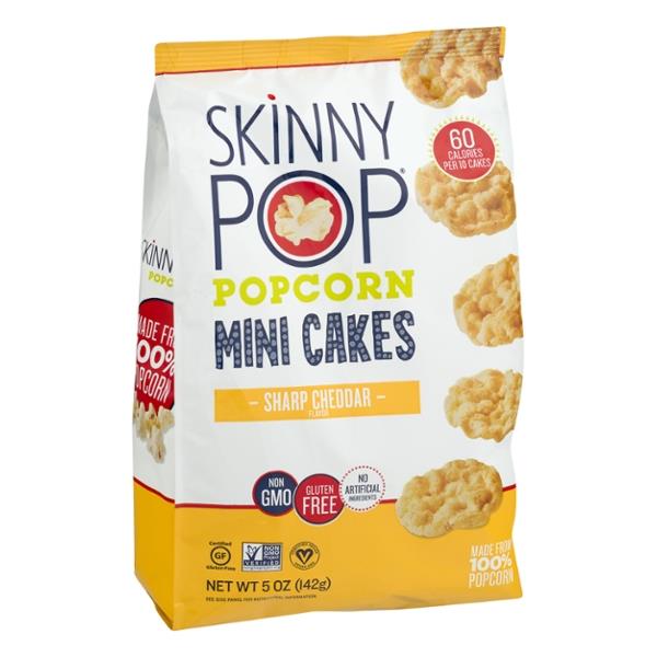 Skinny Pop Sharp Cheddar Popcorn Mini Cakes