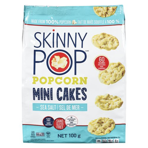 [Sobeys] Skinny Pop Popcorn Mini Cakes Sea Salt 100 g  Zallat