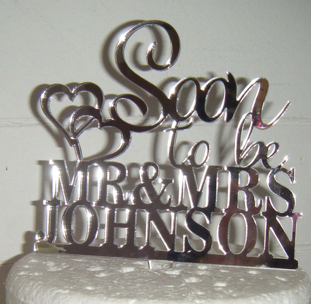 Soon To Be Mr Mrs Wedding Topper