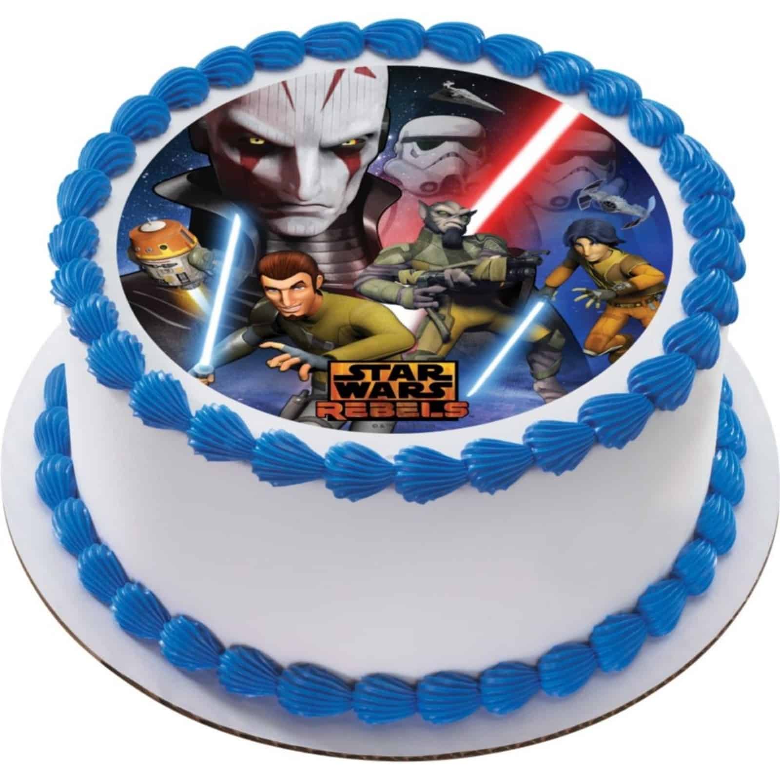 Star Wars Rebels 7.5"  Round Edible Cake Topper (Each)