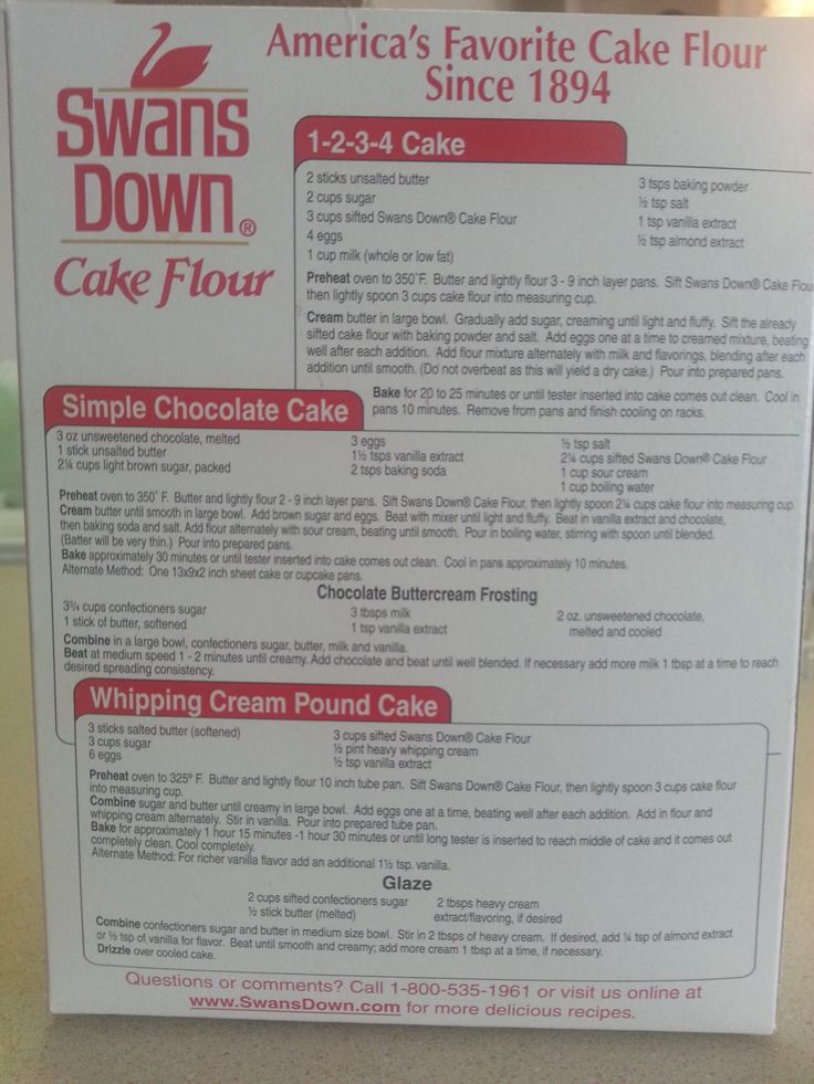 Swans Down Cake Flour recipes: 1