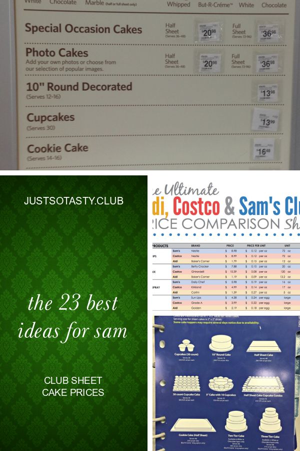 The 23 Best Ideas for Sam Club Sheet Cake Prices