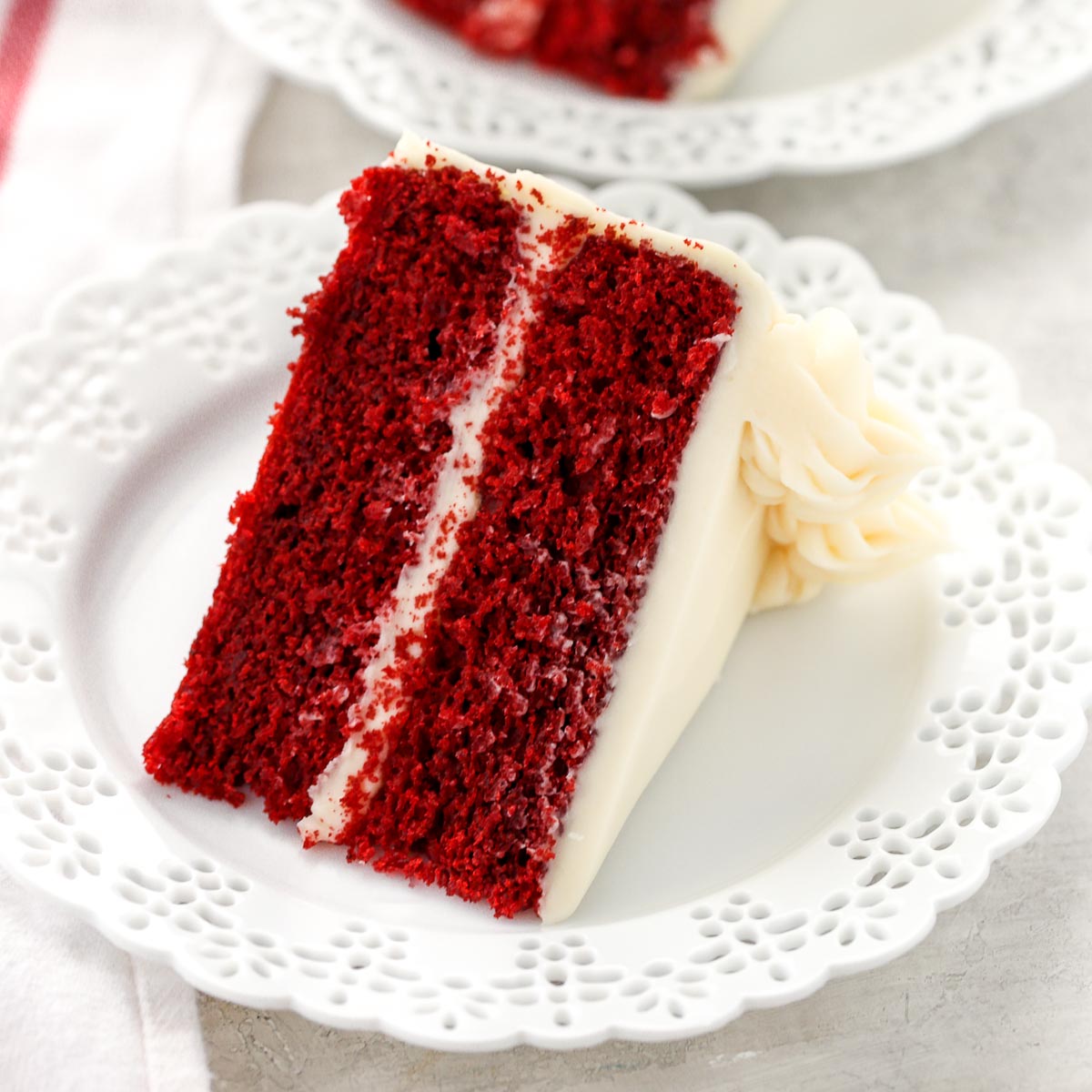 The BEST Red Velvet Cake