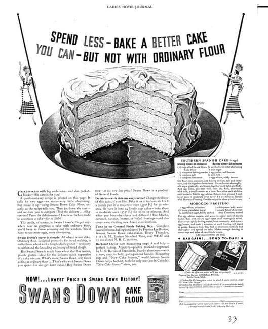The History of Our Trusted Cake Flour  Swans Down® Cake Flour