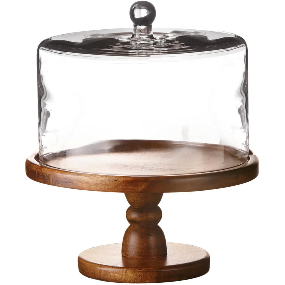 The Jay Companies American Atelier 11 13/16"  Madera Wood Cake Stand ...
