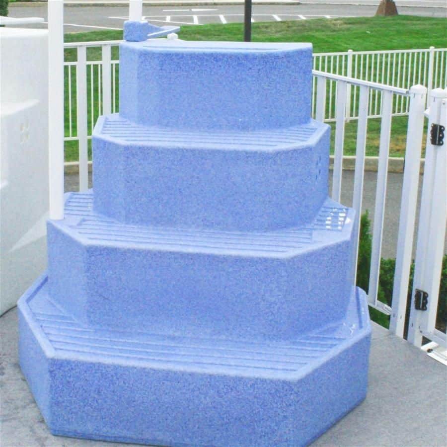 The King Aqua Staircase (Blue Granite Wedding Cake Pool Steps ...