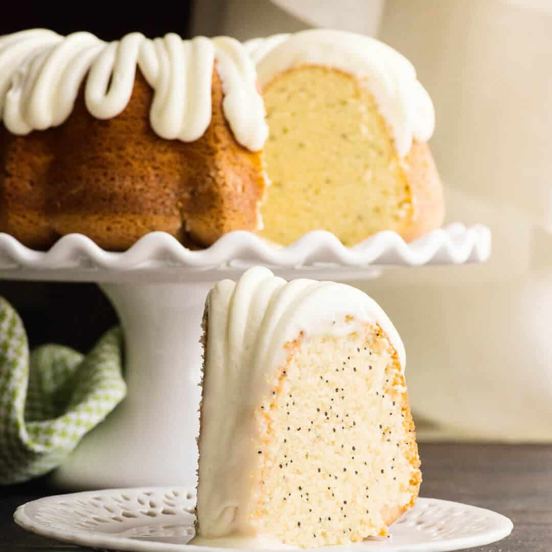 This almond poppy seed cake recipe is light and moist and full of ...