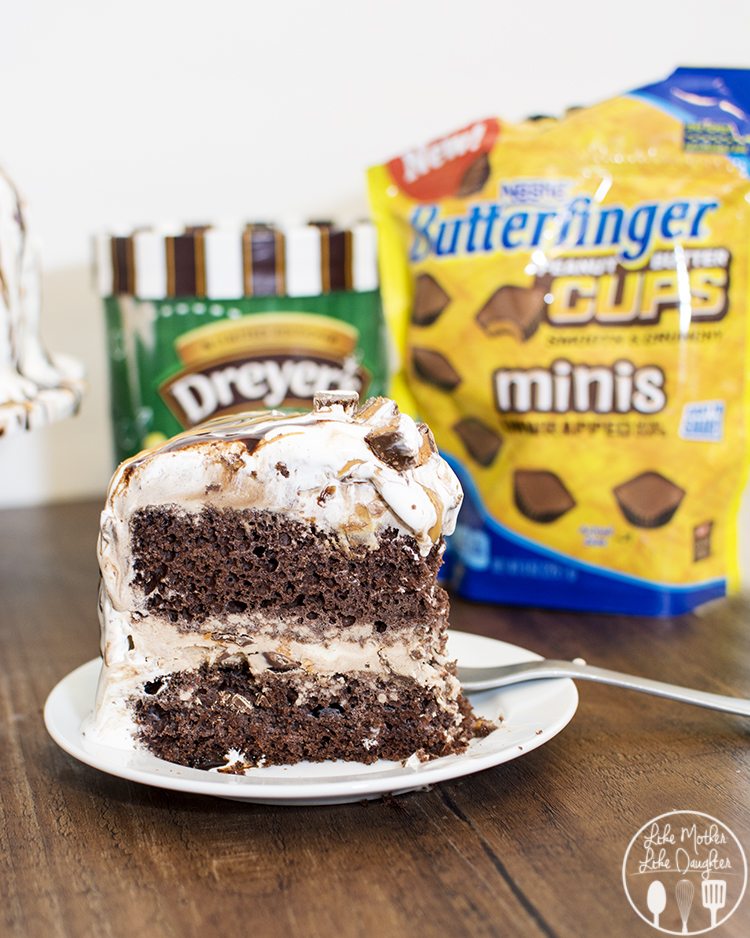 Touchdown Butterfinger Cup Ice Cream Cake