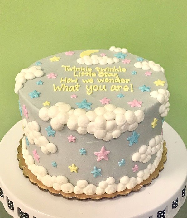 Twinkle Little Star Gender Reveal Layer Cake â Classy Girl ...