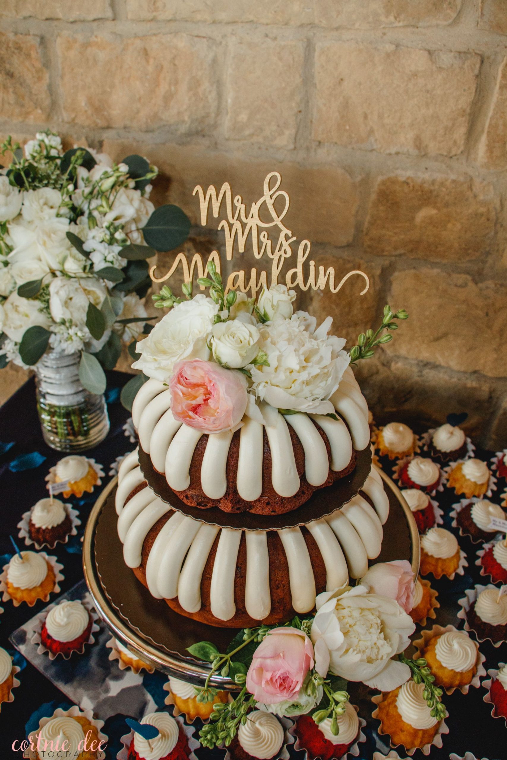 Two tiered wedding bundt cake by Nothing Bundt Cakes at ...