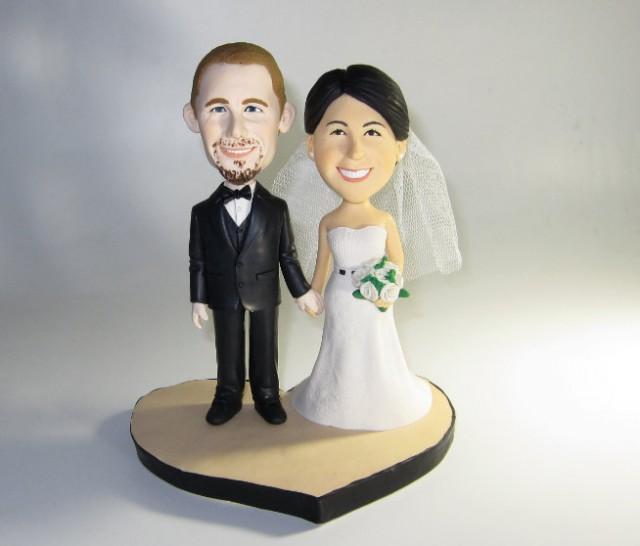 Unique Wedding Cake Topper Personalized Customm Polymer ...