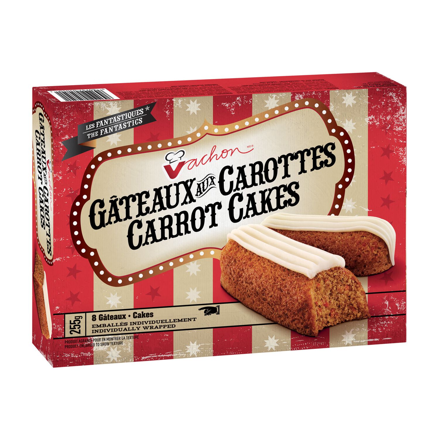 VACHONÂ® Carrot Cakes Topped with Frosting
