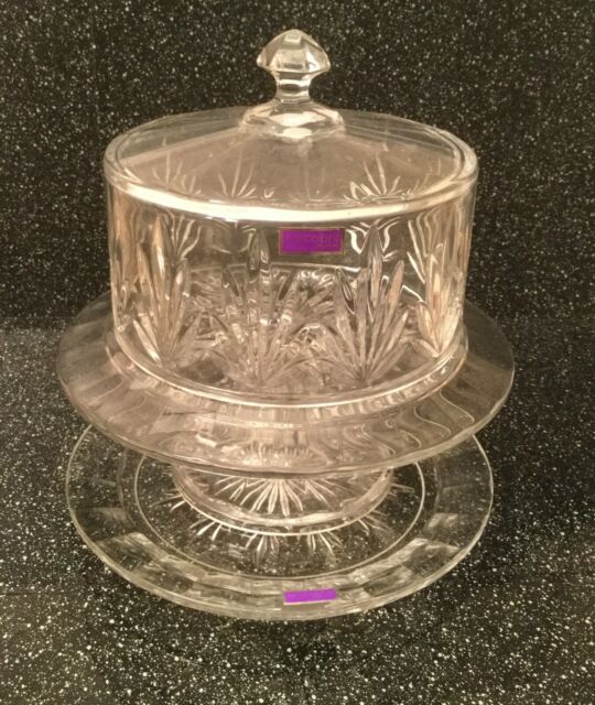 Waterford Marquis Crystal Casey 4 in 1 Convertible Cake Dome Stand ...