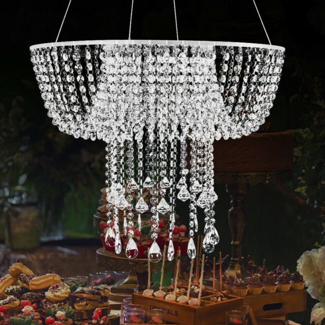 Wedding Decoration Beads Clear Hanging 80cm Crystal ...