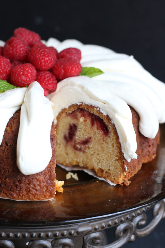 White Chocolate Raspberry Bundt Cake (Nothing Bundt Cakes Copycat)