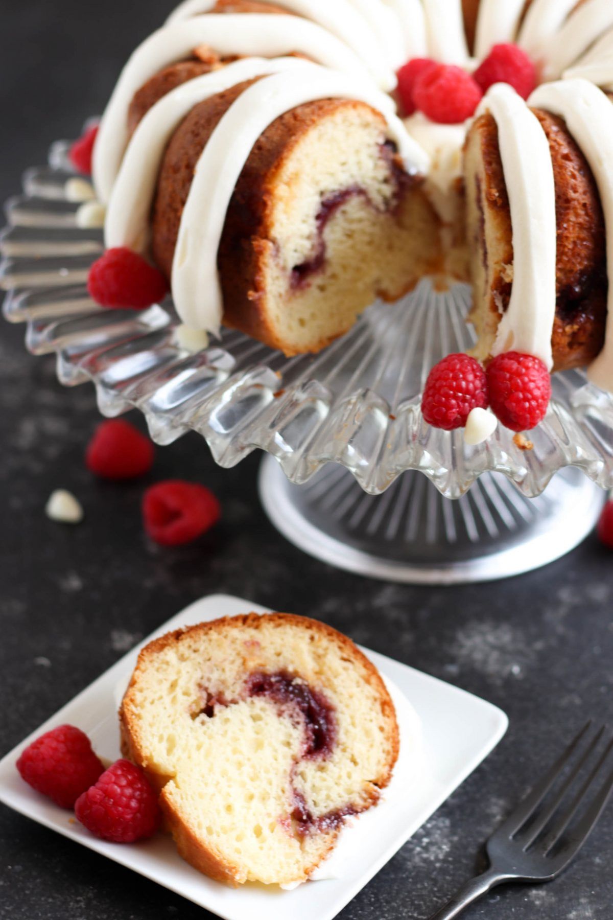 White Chocolate Raspberry Bundt Cake Recipe {Nothing Bundt Cakes ...