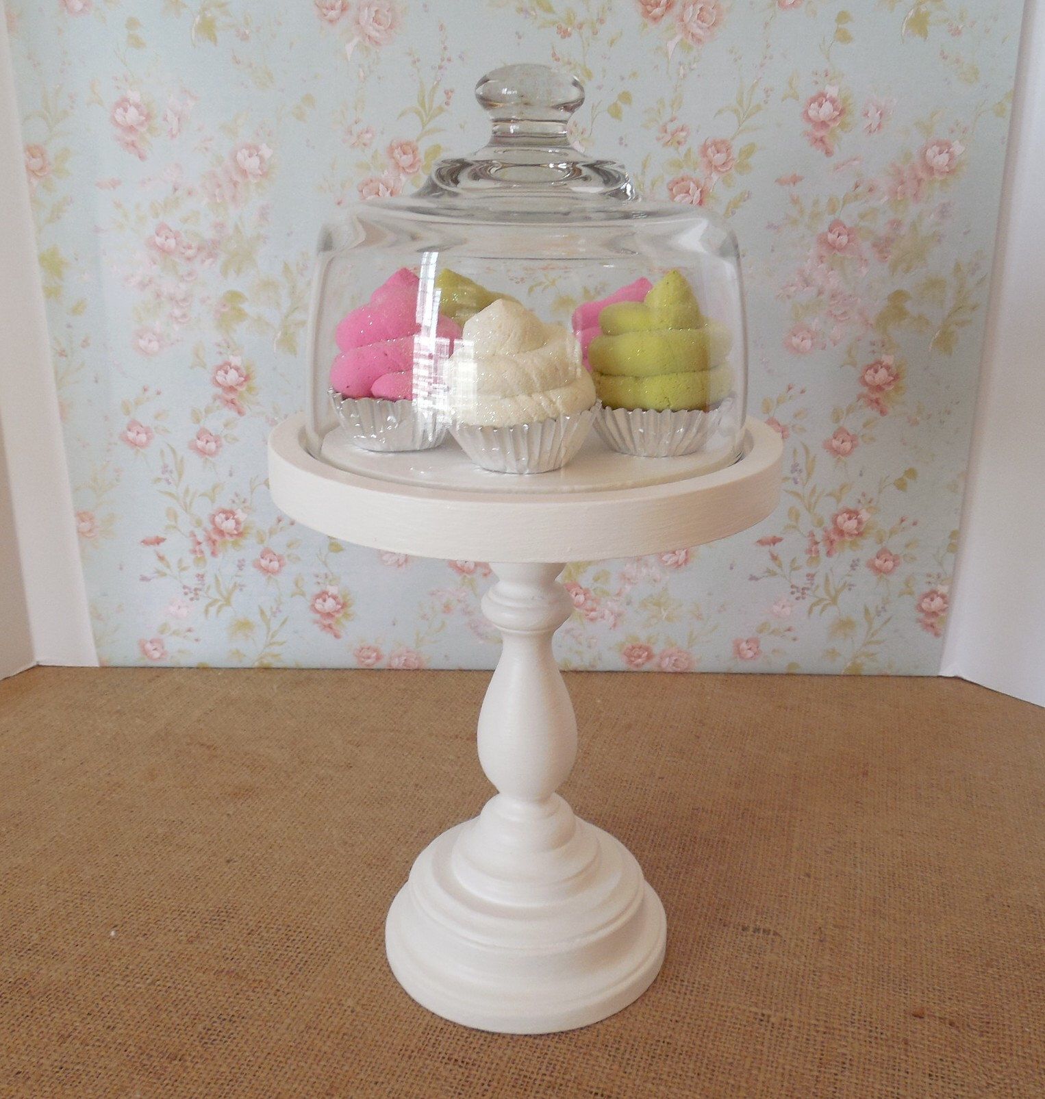 Wood Dessert Stand and Dome / Cupcake stand / Cake Stand ...